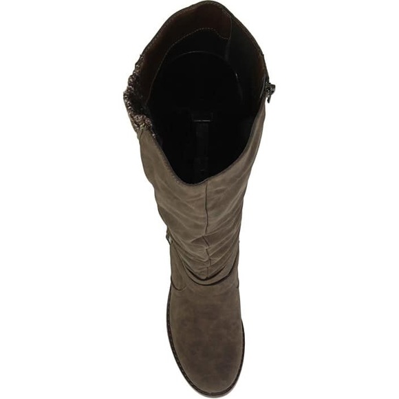 Diba Lea Chocolate Brown Genuine Suede Leather Tall Riding Boots, Women’s Sz 5.5 - Picture 2 of 10